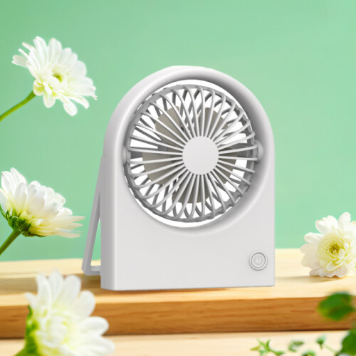 Ventilador De Escritorio Portátil - 3 Velocidades - Blanco Ventilador De Escritorio Portátil - 3 Velocidades - Blanco