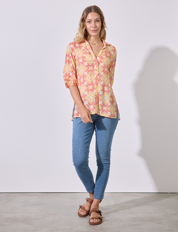 Camisa Sunset ANARANJADO/MULTI