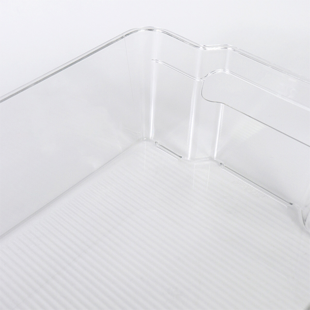 ORGANIZADOR RECT ACRIL TRANSP C/MANIJA 35X23X9.5CM 