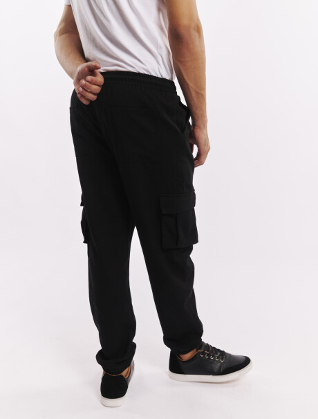 Pantalon cargo negro