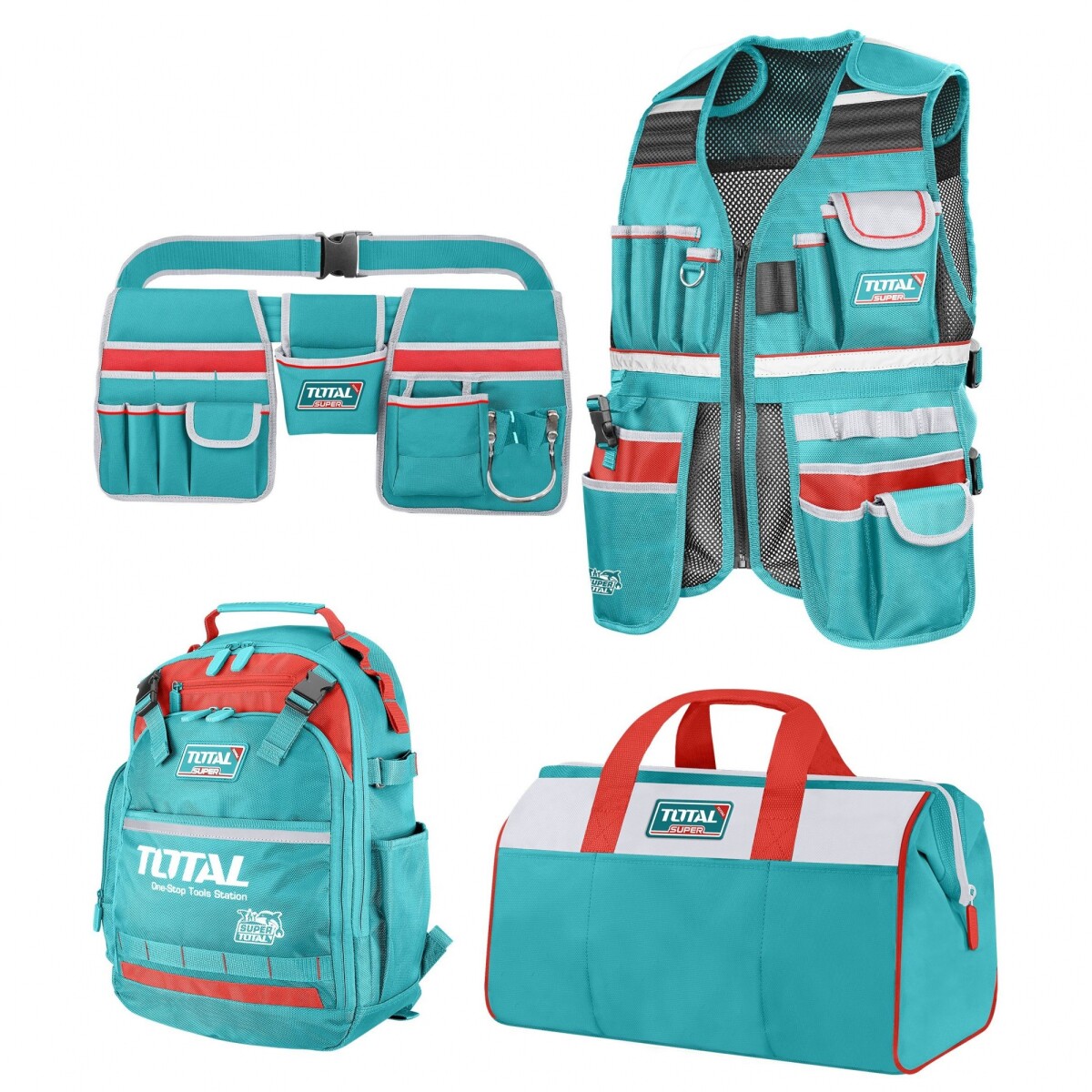 Kit Organizador De Herramientas: Mochila, Bolso, Cinturón Y Chaleco 