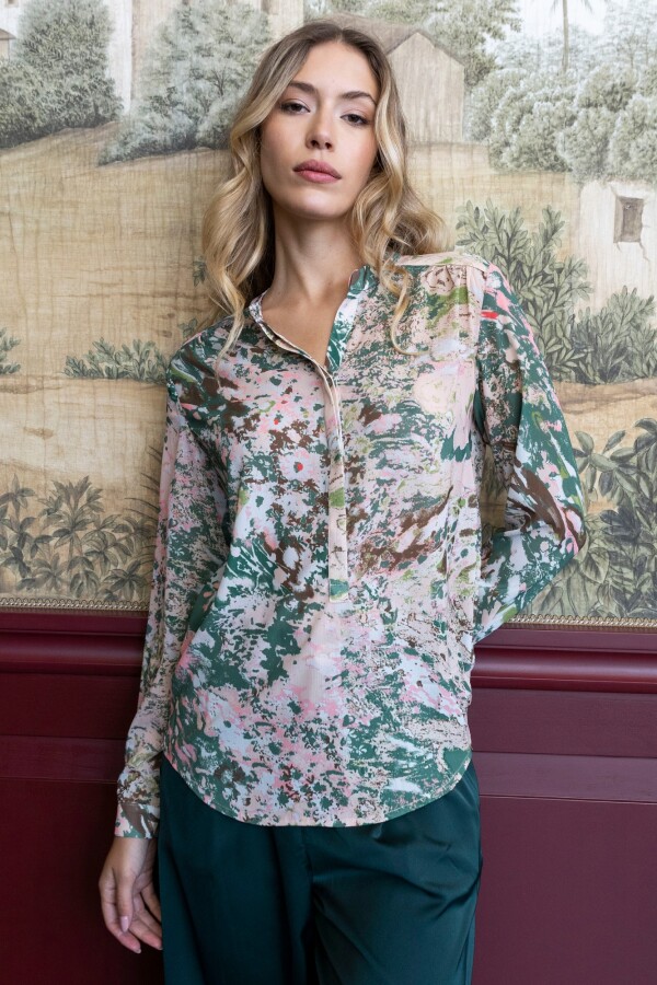 Blusa Fall Print VERDE/MULTI