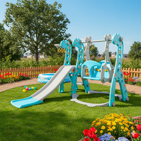 Tobogan Infantil 3 en 1 juego Jirafa Hamaca + Aro Tobogan Infantil 3 en 1 juego Jirafa Hamaca + Aro