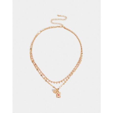 Collar Multicadena Lucky Dorado