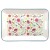 Bandeja de metal esmaltado 41,5 x 28,5 cm Flores