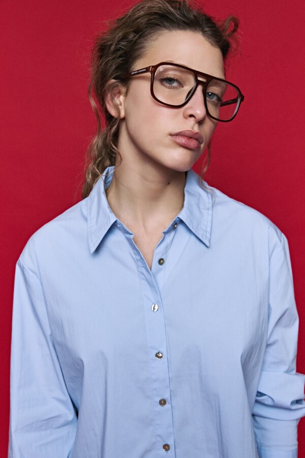CAMISA IVANKA Celeste