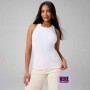 Bividi Modal Rib High Neck Built-In Bra Tank Mujer Classic White
