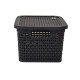 Set x3 Caja simil ratán 2,5 Lts CHOCOLATE