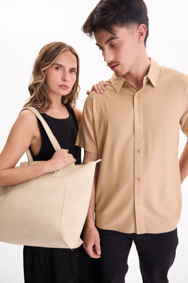 Cartera Origen Beige