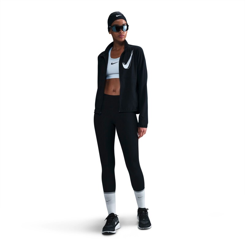 Abrigo Nike Swoosh de Mujer Negro