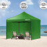 Gazebo Plegable con Paredes 3x3 Para Playa o Jardín Autoarmable Color Verde Gazebo Plegable con Paredes 3x3 Para Playa o Jardín Autoarmable Color Verde