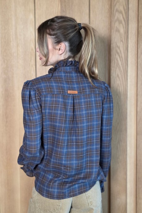 Camisa Amelie Escoces Chocolate