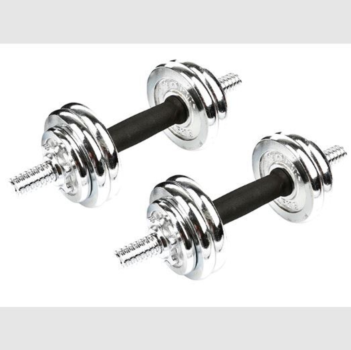 Set de Mancuernas Cromadas 15kg 