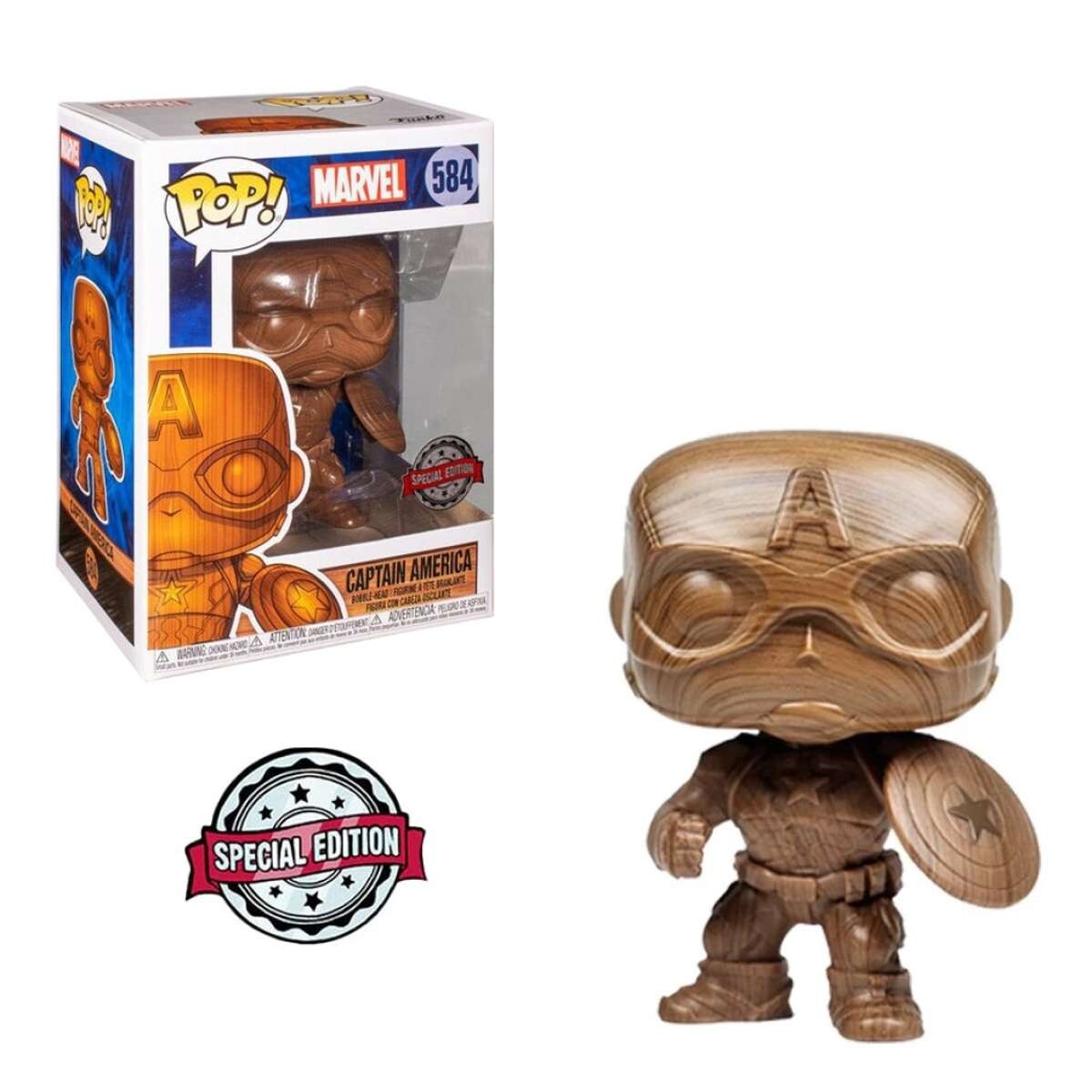 Captain America Wood 584 [Exclusivo] - [Exclusivo] 