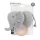 Sonajero Elefeante de Crochet con Aro GRIS