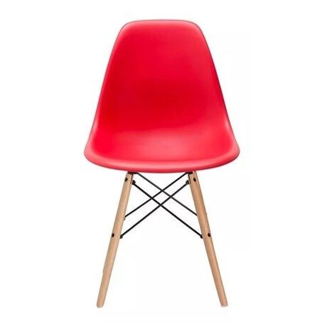 Set 4 Sillas Diseño Eames para Comedor Living Dormitorio Rojo