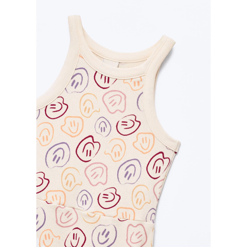 VESTIDO CURTO FEM OFF WHITE