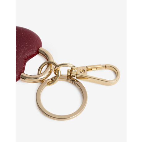 Llavero De Corazón Combinacion Bicolor