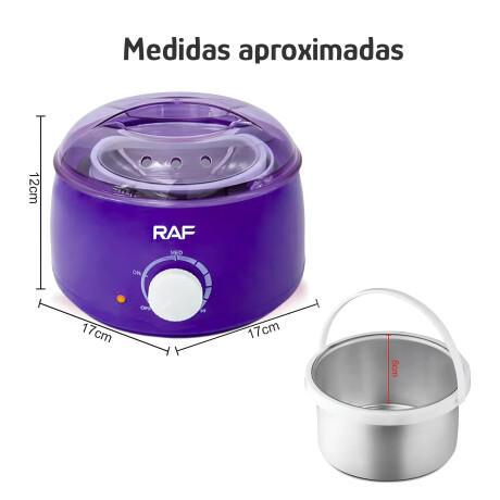 Calentador De Cera 65W Profesional Olla Temp Regulable Violeta