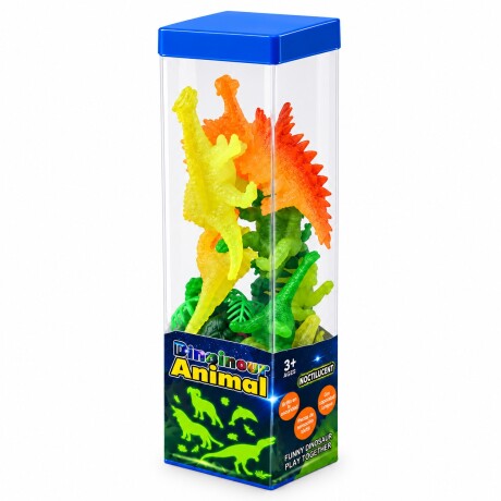 Tubo de 8 Dinosaurios Luminiscentes 001