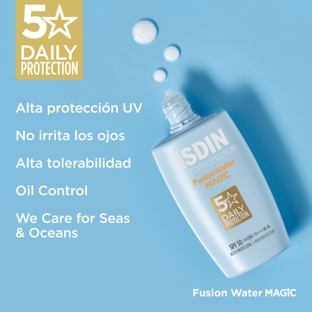 ISDIN Fotoprotector SPF50 Fusion Water Magic Protector Solar - 50ml ISDIN Fotoprotector SPF50 Fusion Water Magic Protector Solar - 50ml