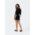 SHORTS FEM PRETO ESCURO