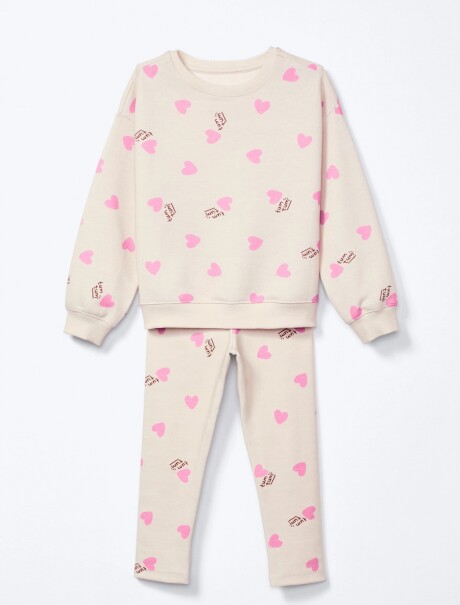 CONJUNTO ESTAMPADO BEIGE
