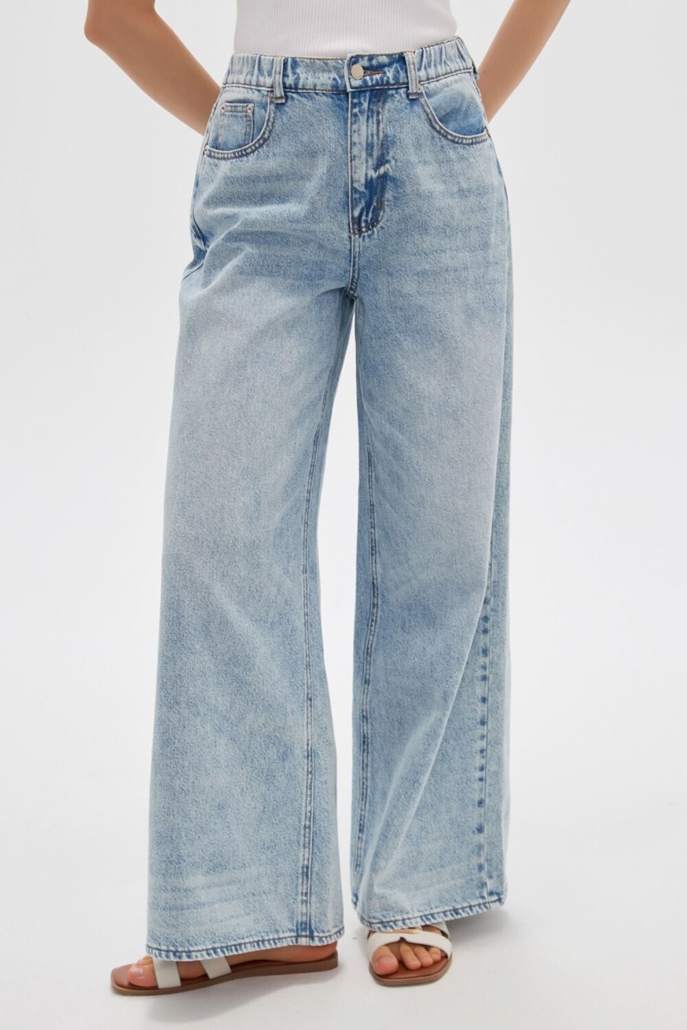 Pantalon Bausea Celeste Grisaceo