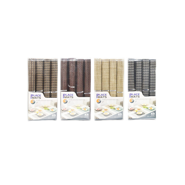 SET 4 INDIVIDUALES DE PVC SURTIDOS SET 4 INDIVIDUALES DE PVC SURTIDOS