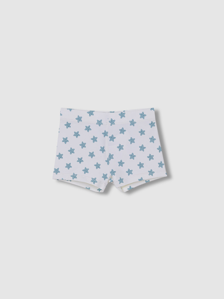 Traje De Baño Estampado Estrella Blanco Roto