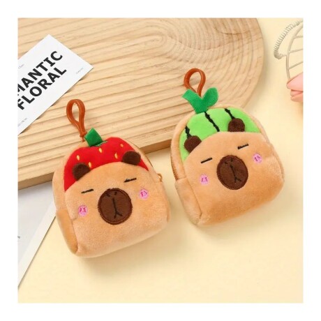 Monedero Peluche Capybara con Llavero 001