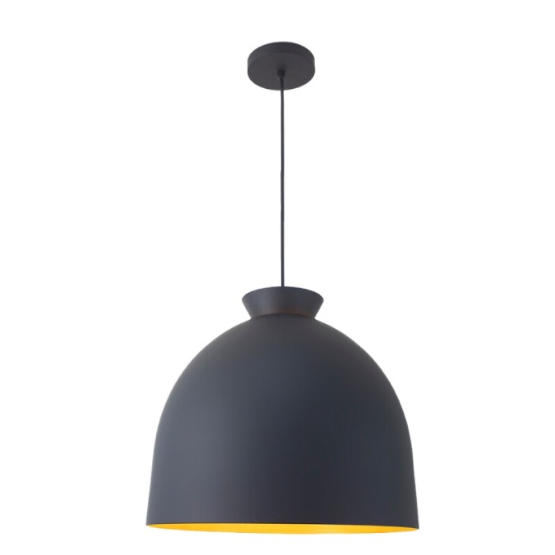 COLGANTE BLUM 1L E27 NEGRO LISO Y DORADO COLGANTE BLUM 1L E27 NEGRO LISO Y DORADO