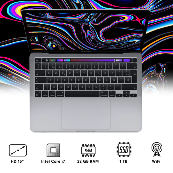Notebook Macbook Pro A1990 I7 / 32 Gb Ram / 1 Tb Ssd Táctil MACBOOK PRO RFPL I7/32GB/1TB/15