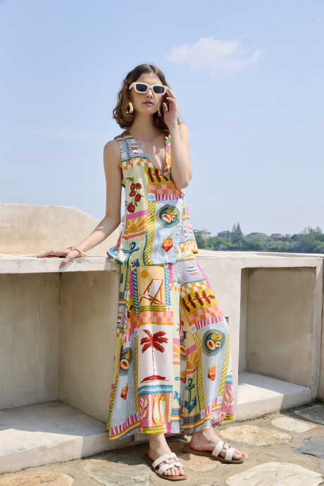 Pantalon Arvoni Estampado 1