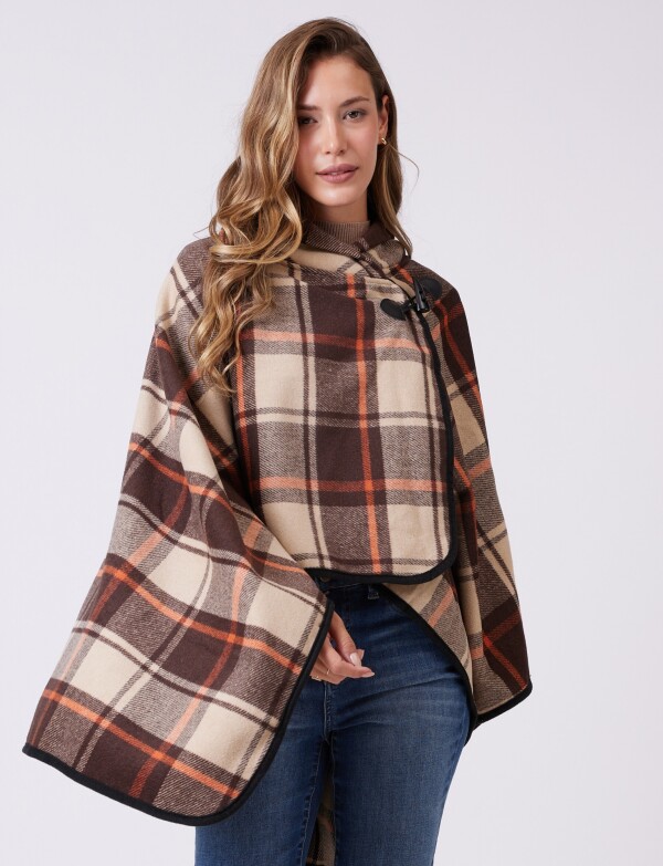 Capa Cuadros MULTI/MARRON