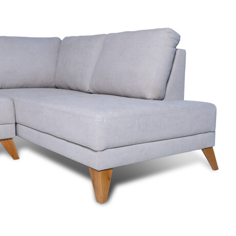 Rinconera Cagliari - Tela Microfibra - Chaise Derecho TC7214 (Hielo)
