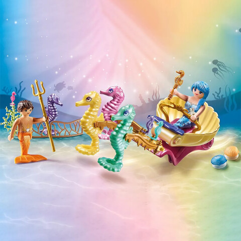 Sirenas con Carruaje Marino PLaymobil 35 Piezas U