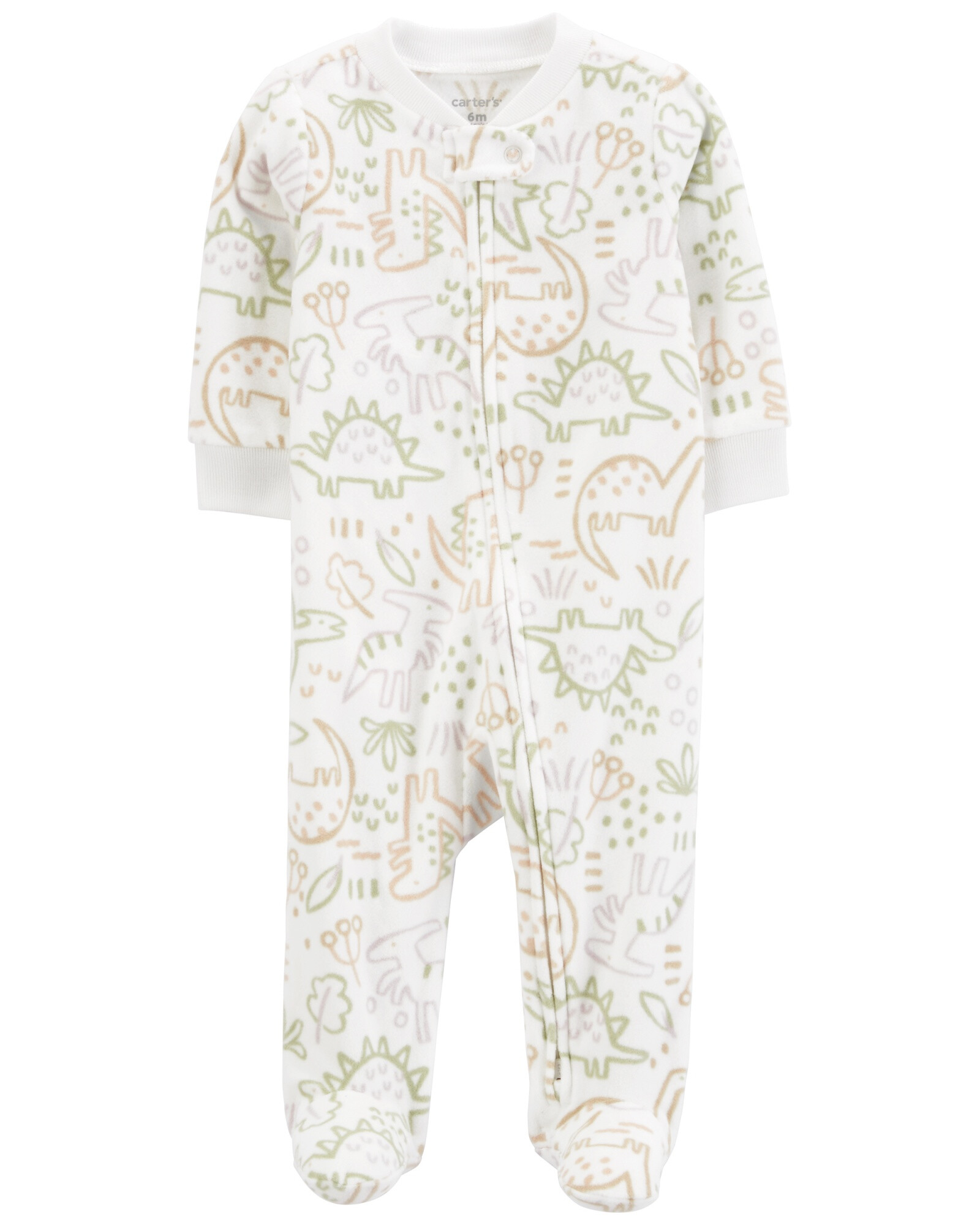 Pijama una pieza de micropolar, con pie, diseño dinos Pijama una pieza de micropolar, con pie, diseño dinos