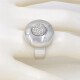 Anillo En Oro Blanco 18K Con Brillantes Centrales Anillo En Oro Blanco 18K Con Brillantes Centrales