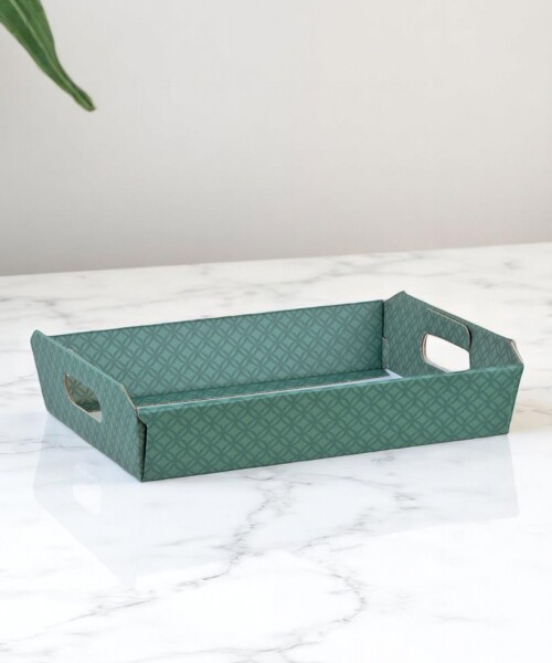 Bandeja 31x22x9 cm. - MATELASSE EUCALIPTO Bandeja 31x22x9 cm. - MATELASSE EUCALIPTO