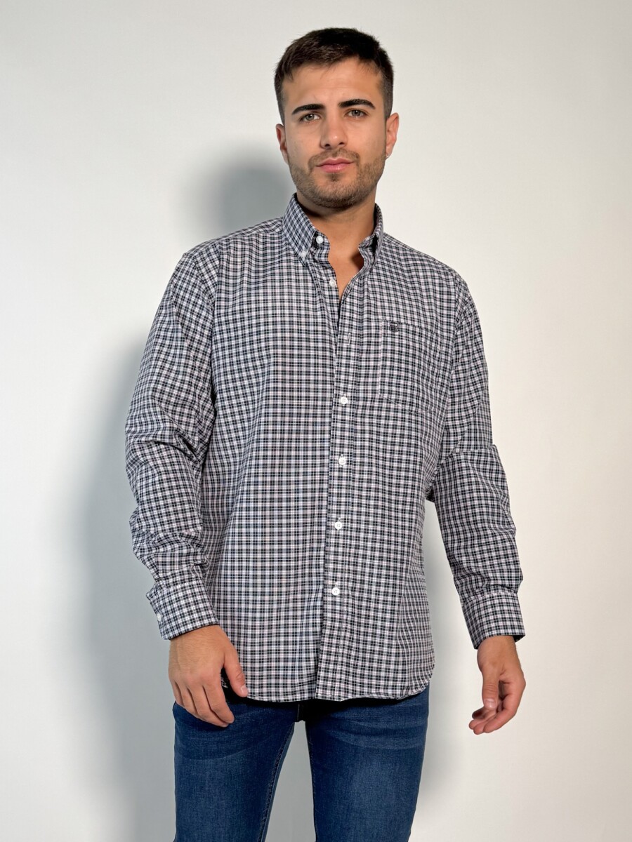 Camisa a cuadros Cronos - Negro 