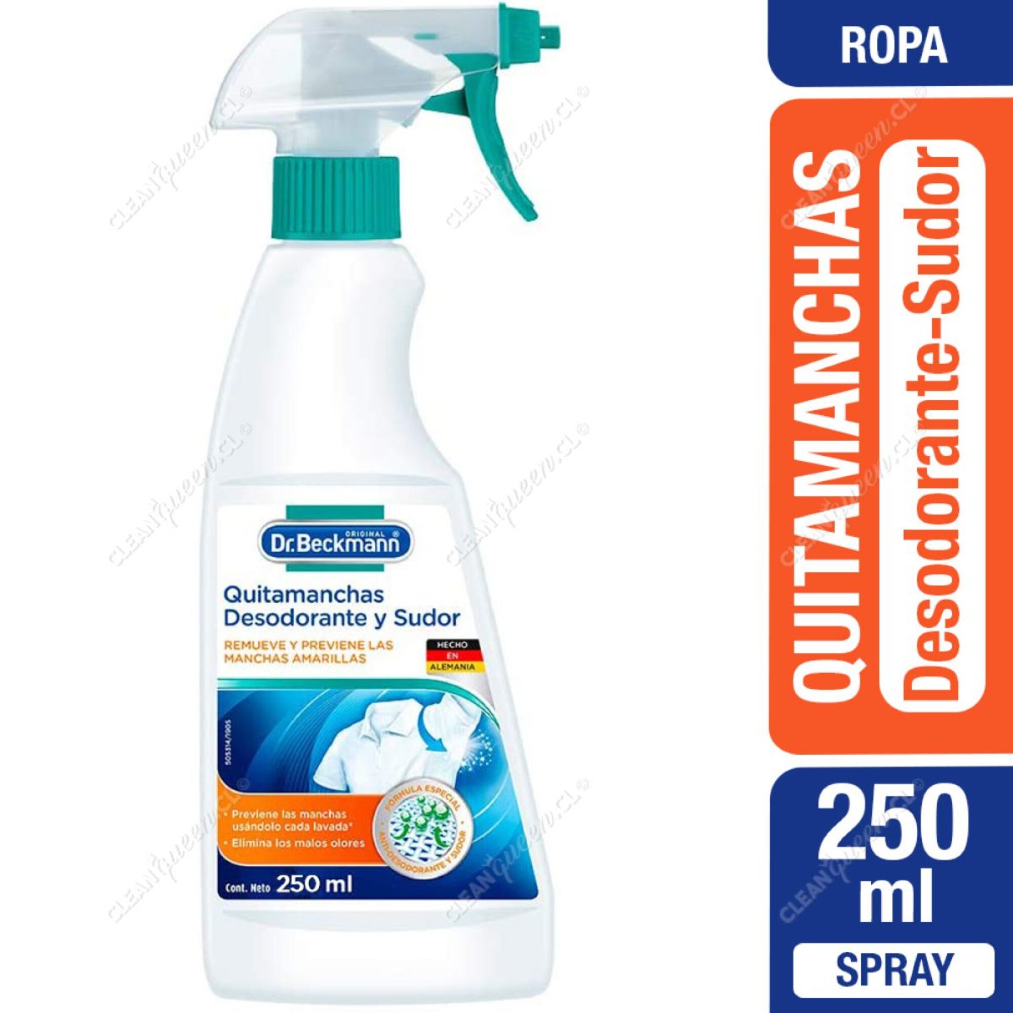 Quitamanchas Dr. Beckmann 66821 Desodorante Y Sudor Spray 250 Ml - Home  Sentry
