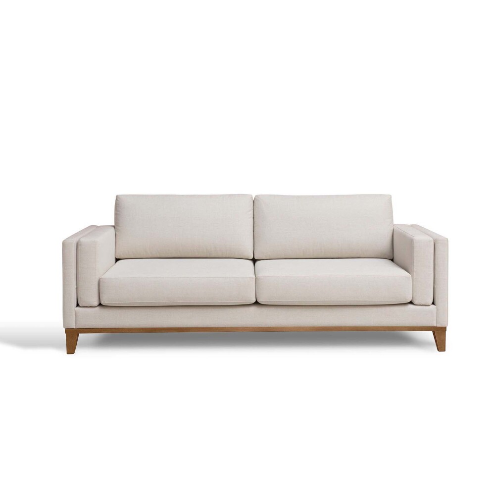 SILLÓN 3 CUERPOS TELA-PREMIUM BLANCO LUXOR PREMIUM EASY CLEAN HUESO