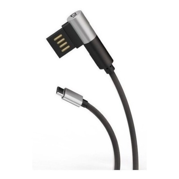 Cable De Datos Usb A Tipo C Reforzado Carga Rápida Marvo Color Variante Gris