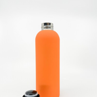 Botella térmica de acero lisa Naranja