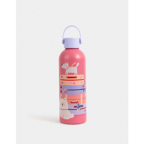 Botella Metálica Diseño Perrito Combinacion Multicolor