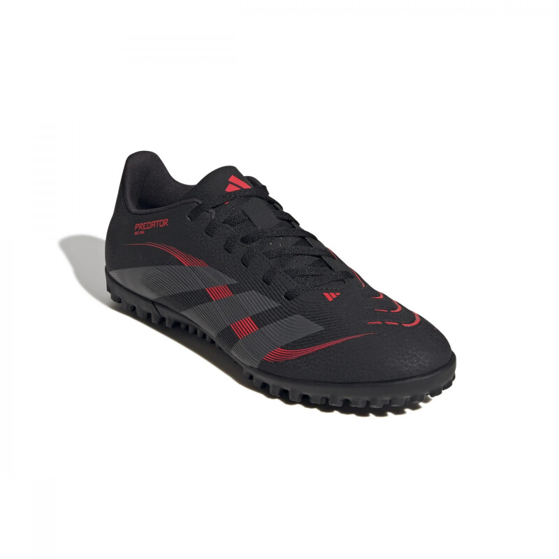 Championes Futbol5 Adulto ADIDAS CALZADO PREDATOR CLUB TF de Hombre - ID3783 Negro-rojo