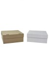 Caja troquelada 28x28x12. - REVERSIBLE REVERSIBLE BLANCO MADERA