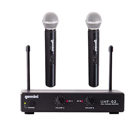 MICROFONO INALAMBRICO GEMINI UHF02MS12 DOS MICROS MICROFONO INALAMBRICO GEMINI UHF02MS12 DOS MICROS