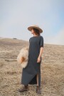 Vestido camisero Negro